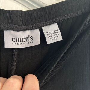 Chicos Black Traveler Pant - sz. 3